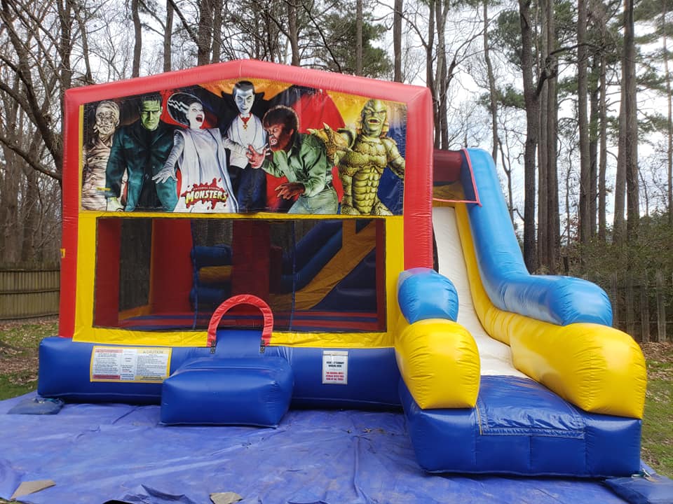 Monsters 7 in 1 Dry Combo Virginia Beach Inflatables bounce house